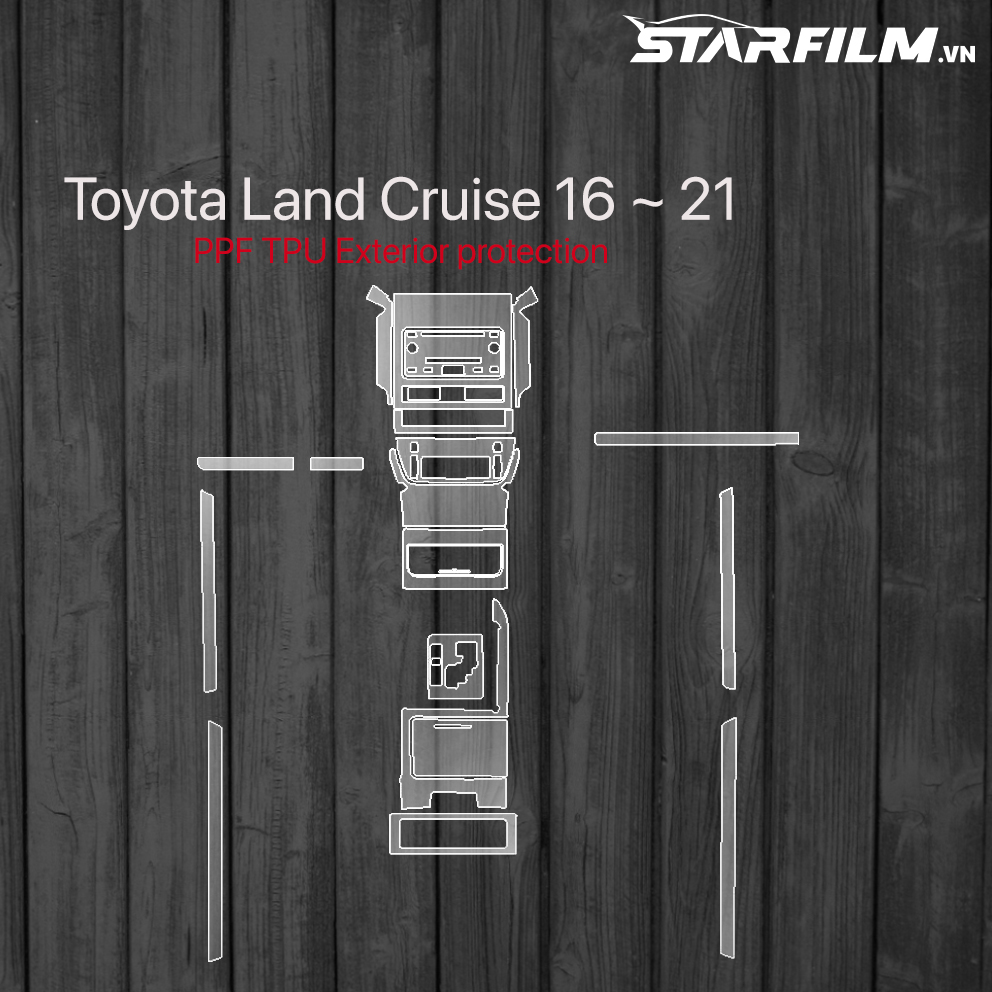 Toyota Land Cruise  PPF TPU chống xước tự hồi phục STARFILM